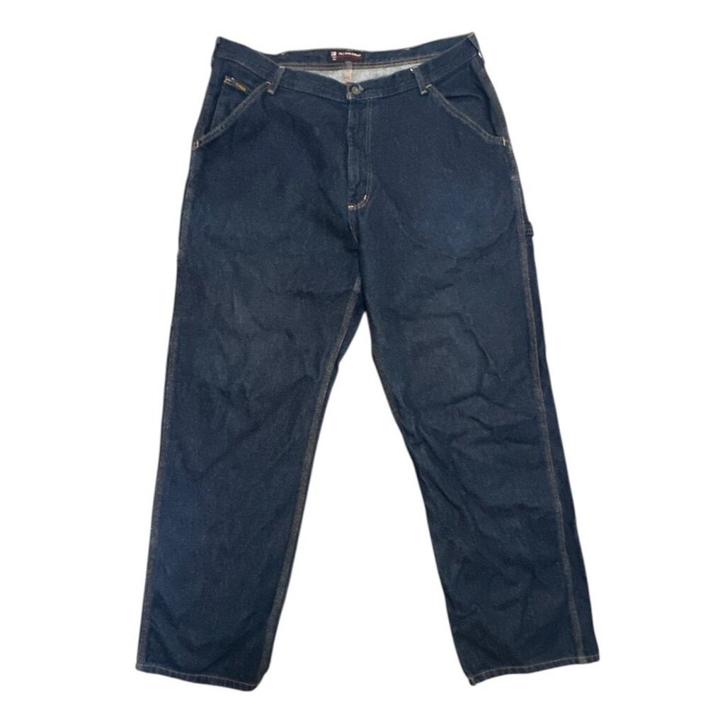 Polo Jeans Co Ralph Lauren Carpenter Jeans Dark Wash D-Ring Men's 38x34 Workwear